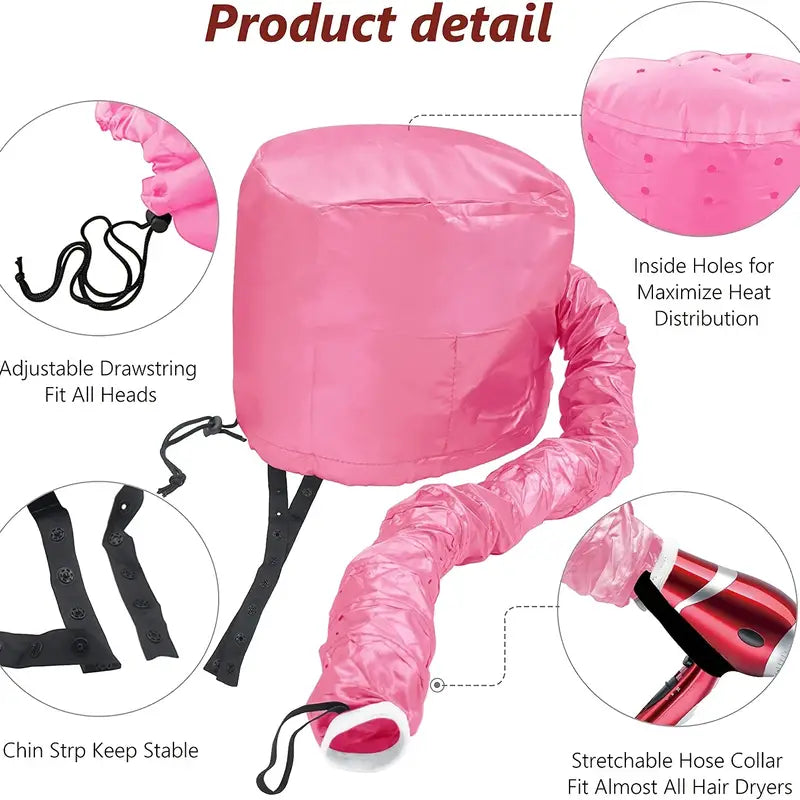 Soft Hooded Hair Dryer Attachment for Curly Hair Care