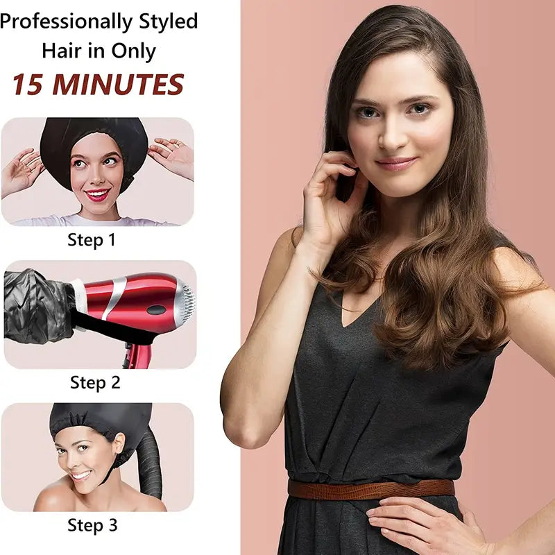 Soft Hooded Hair Dryer Attachment for Curly Hair Care