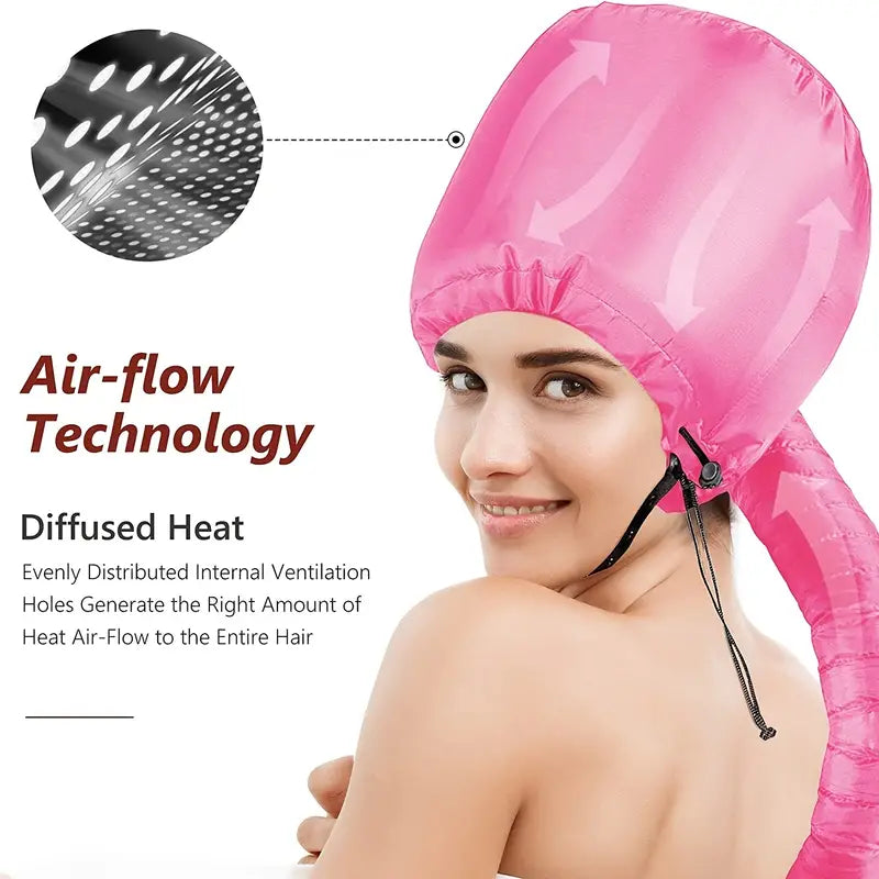 Soft Hooded Hair Dryer Attachment for Curly Hair Care
