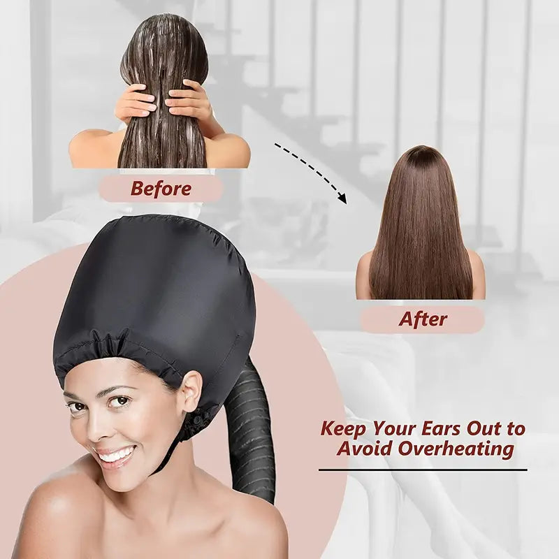 Soft Hooded Hair Dryer Attachment for Curly Hair Care