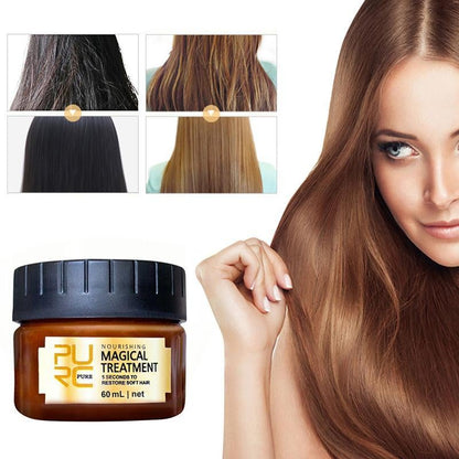 Magical Nourishing Keratin Hair Mask for smooth, shiny, and strengthened hair with keratin and argan oil.